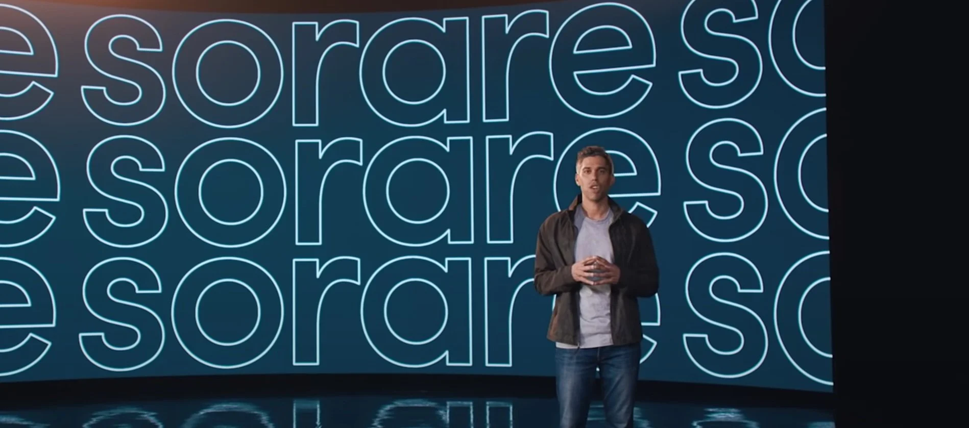 Ryan Spoon presenting at Sorare